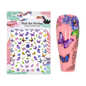 5D Nail Art Sticker - Butterfly B01