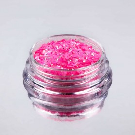 Polvo Efecto Neon Glitter - Tono Rosa