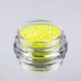 Polvo Efecto Neon Glitter - 03 Tono Amarillo